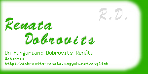 renata dobrovits business card